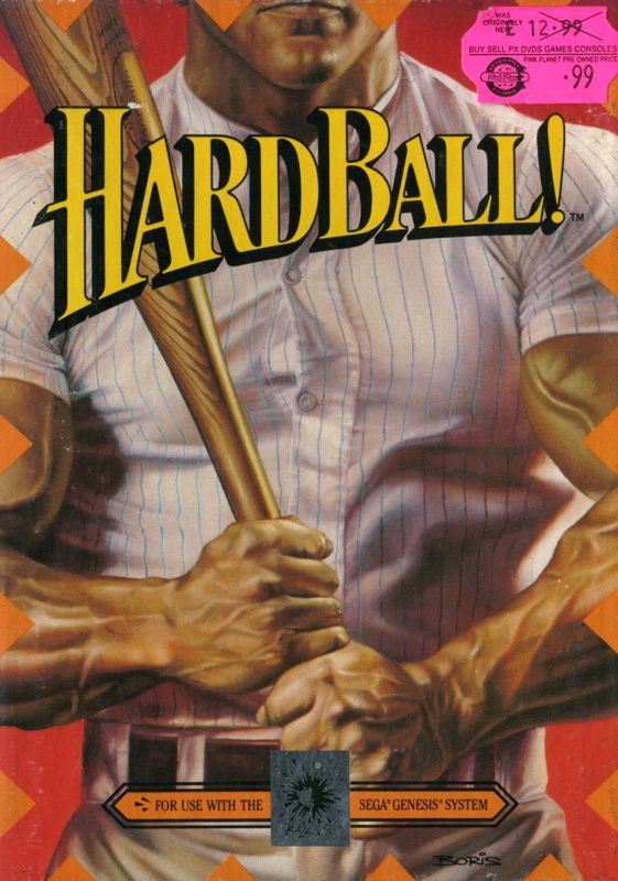 Hardball box art for Sega Genesis