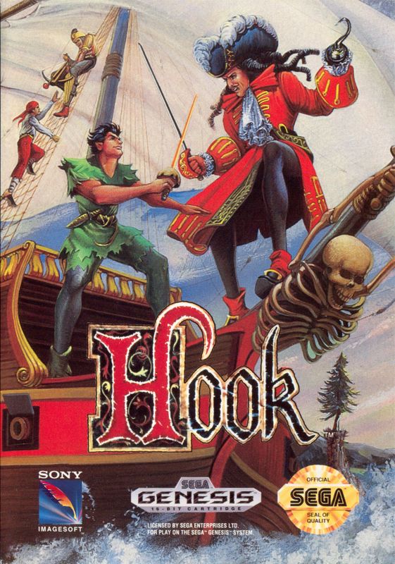 Hook box art for Sega Mega Drive