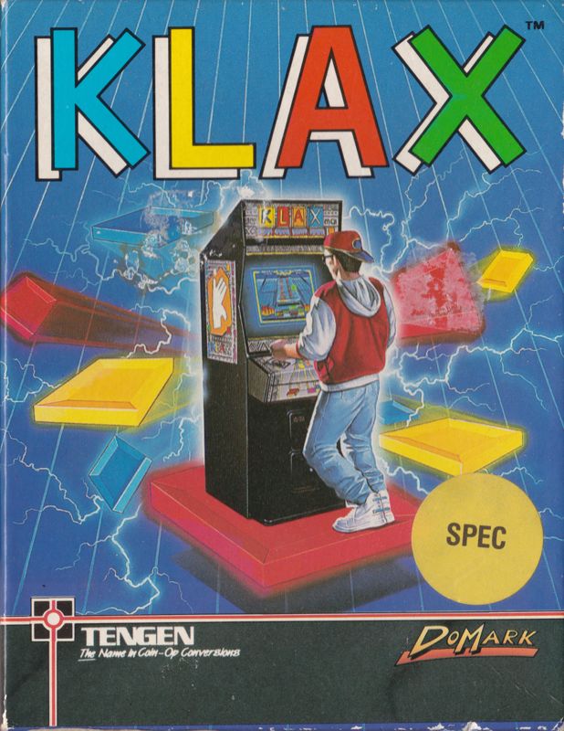 Klax box art for Sega Mega Drive