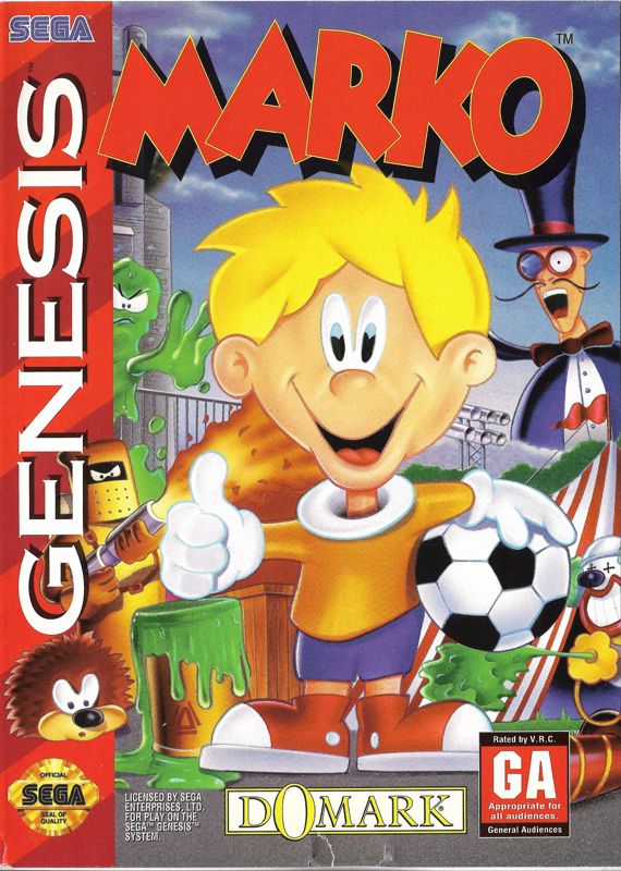 Marko box art for Sega Genesis