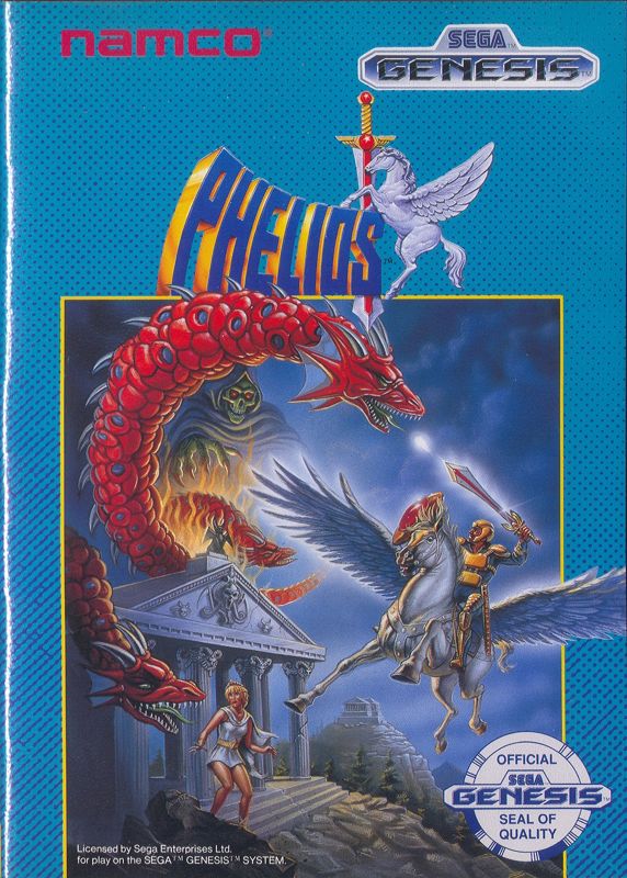 Phelios box art for Sega Genesis