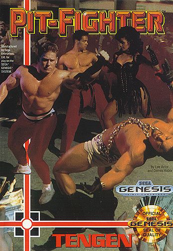 Pit-Fighter box art for Sega Genesis