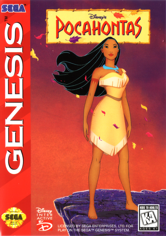 Pocahontas box art for Sega Mega Drive