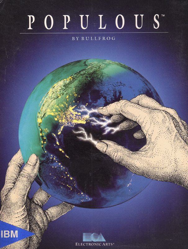 Populous box art for Sega Mega Drive
