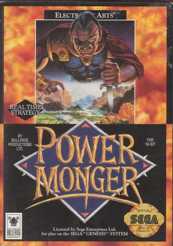Powermonger box art for Sega Genesis