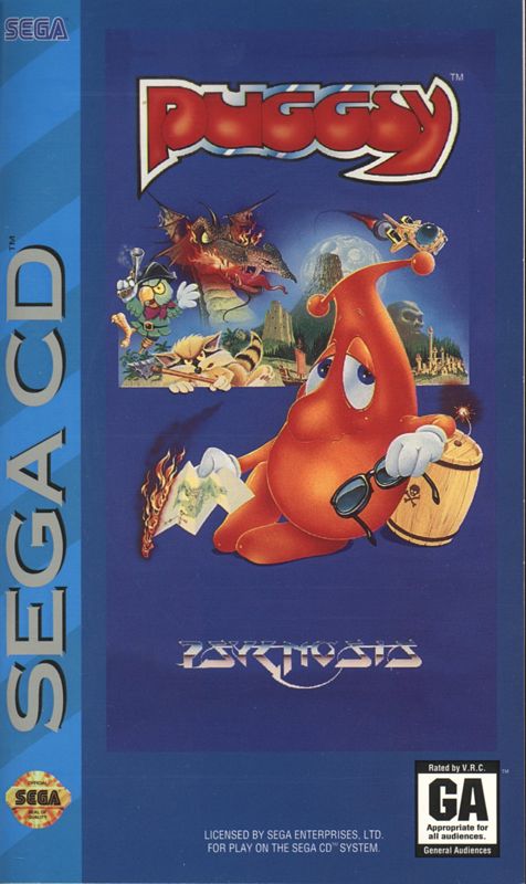 Puggsy box art for Sega Genesis