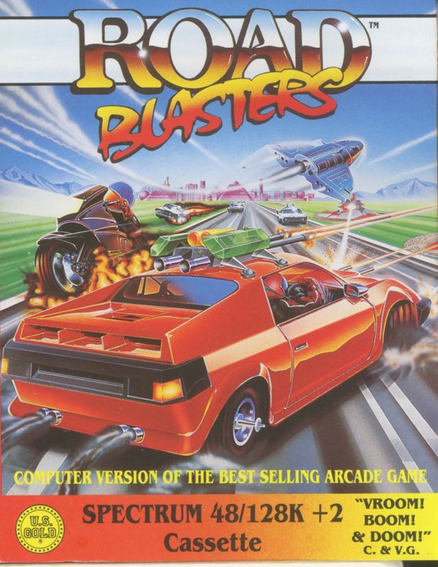 Road Blasters box art for Sega Mega Drive