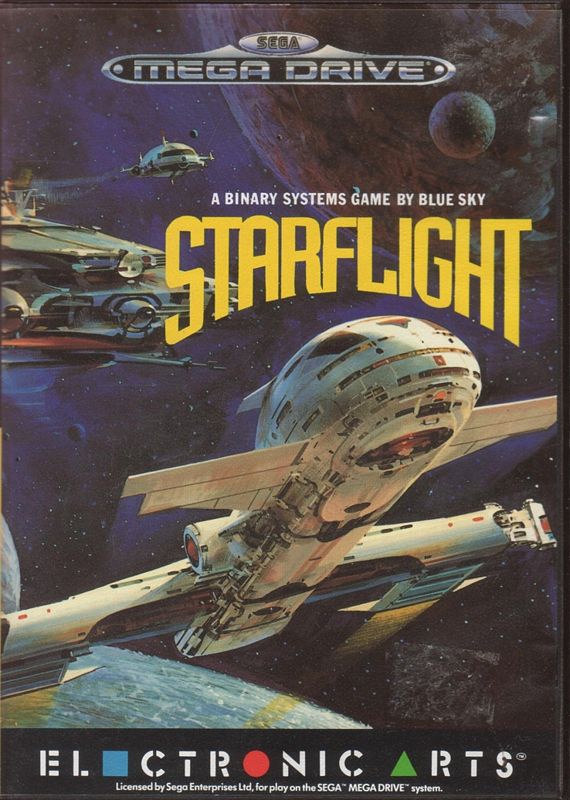 Starflight box art for Sega Mega Drive