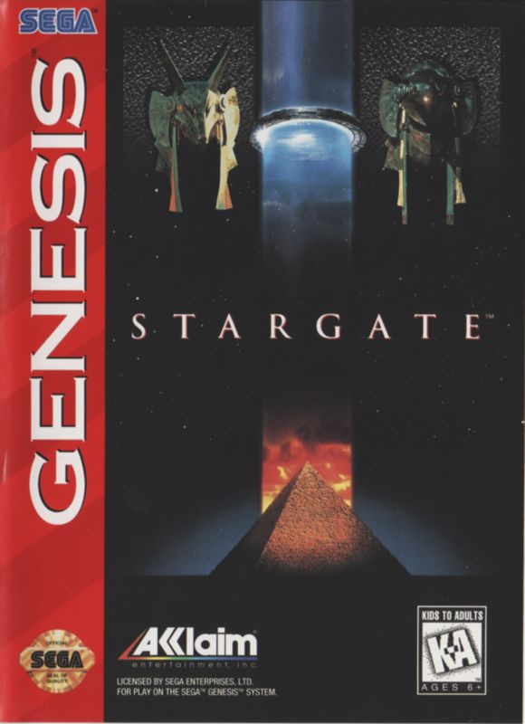 Stargate box art for Sega Genesis