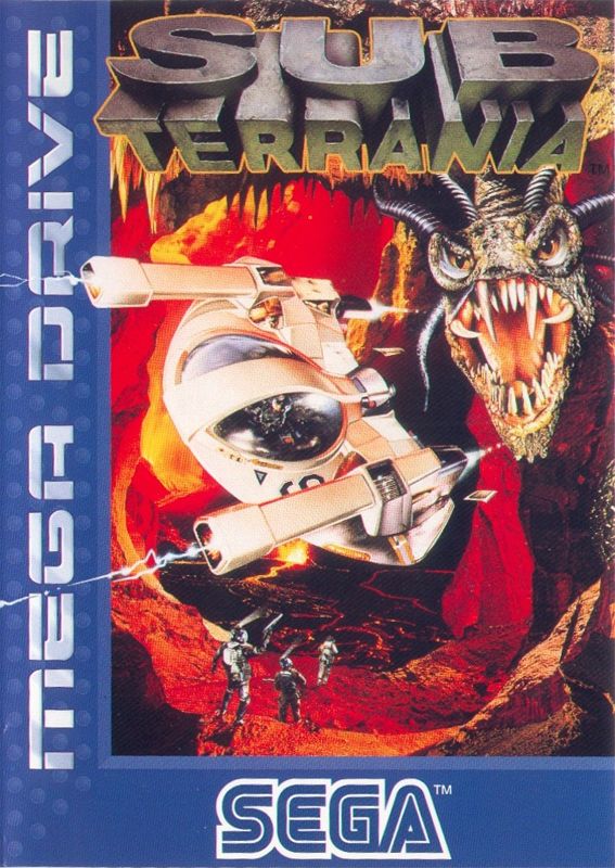 Sub-Terrania box art for Sega Mega Drive