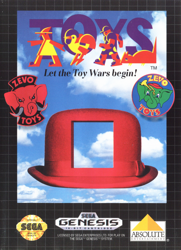 Toys box art for Sega Genesis