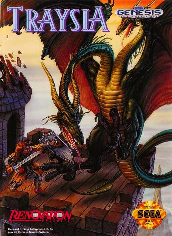 Traysia box art for Sega Genesis