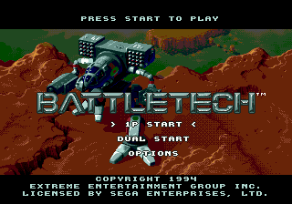 Battletech screenshot 3 for Sega Genesis