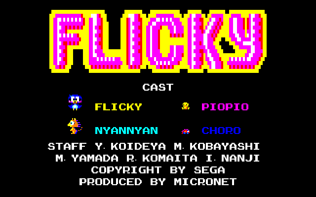 Flicky screenshot 4 for Sega Genesis
