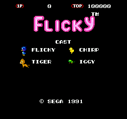Flicky screenshot 3 for Sega Genesis
