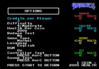 Gauntlet screenshot 5 for Sega Mega Drive