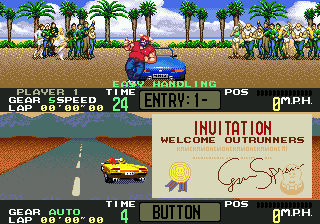 OutRunners screenshot 3 for Sega Genesis