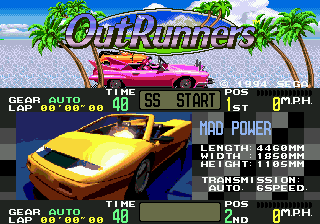 OutRunners screenshot 4 for Sega Genesis