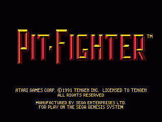 Pit-Fighter screenshot 3 for Sega Genesis