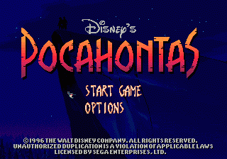 Pocahontas screenshot 4 for Sega Mega Drive