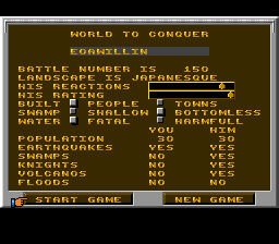 Populous screenshot 4 for Sega Mega Drive