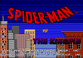 Spiderman vs. The Kingpin screenshot 4 for Sega Mega Drive