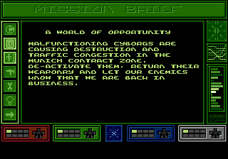 Syndicate screenshot 3 for Sega Genesis