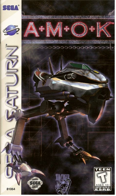 Amok box art for Sega Saturn