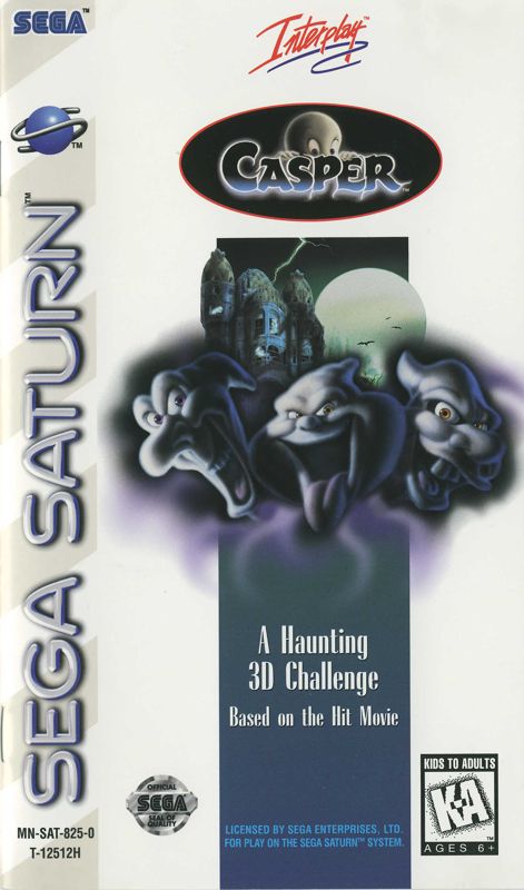 Casper box art for Sega Saturn