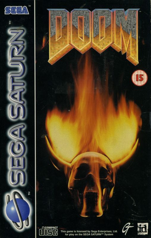 Doom box art for Sega Saturn