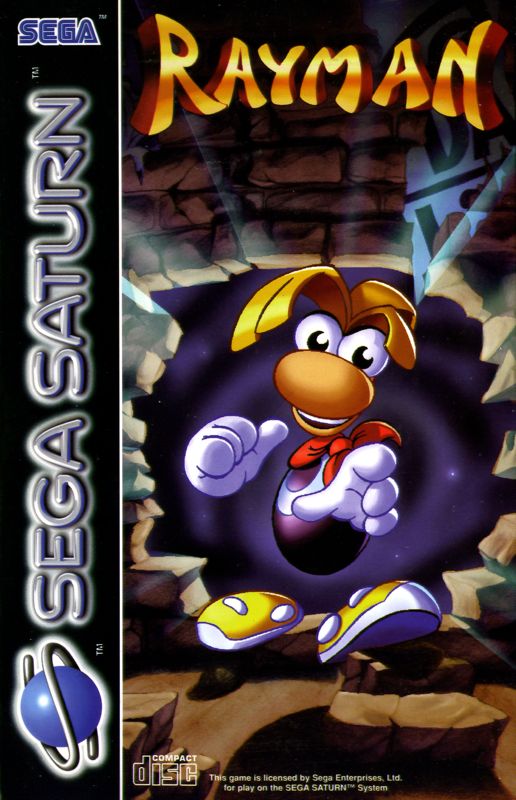Rayman box art for Sega Saturn