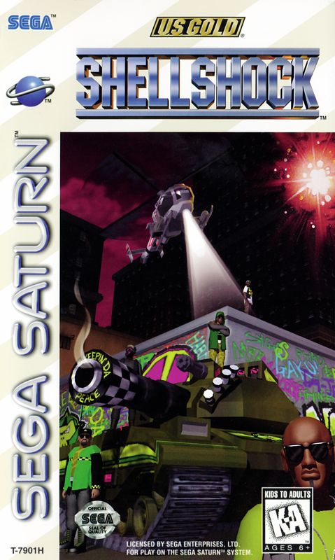 Shellshock box art for Sega Saturn