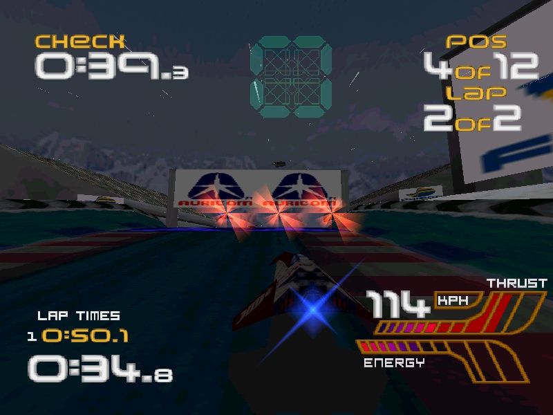 Wipeout screenshot 2 for Sega Saturn