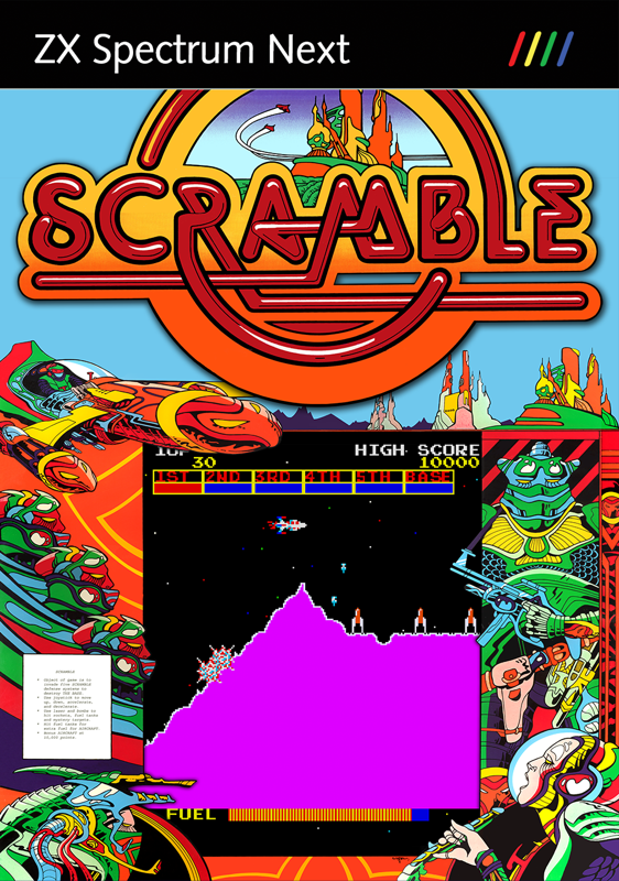Scramble box art for ZX Spectrum