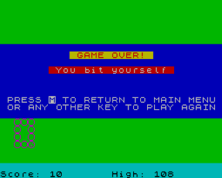 Snake screenshot 6 for ZX Spectrum