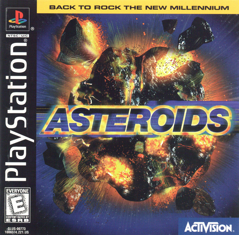 Asteroids box art for Playstation