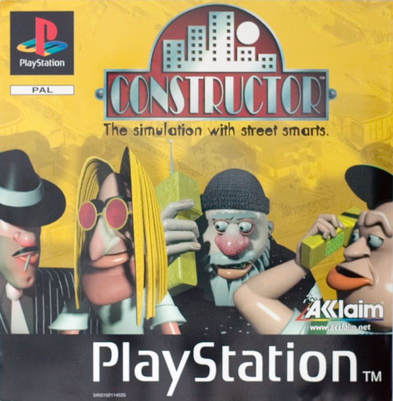 Constructor box art for Playstation