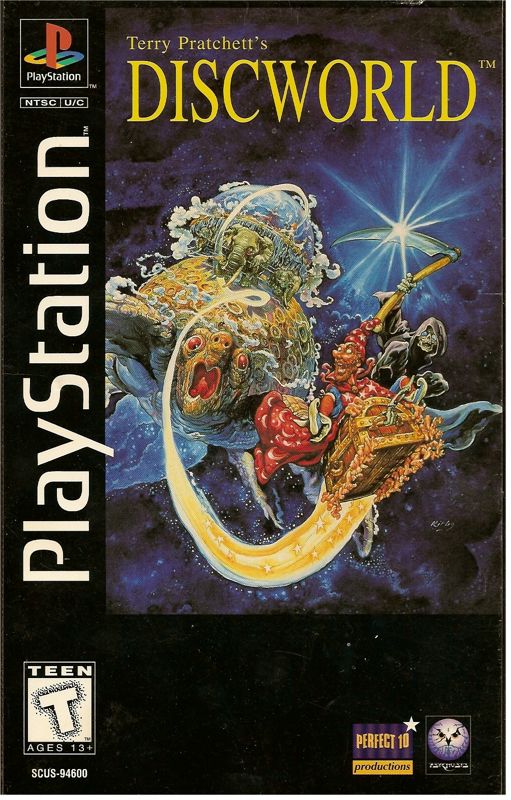 Discworld box art for Playstation