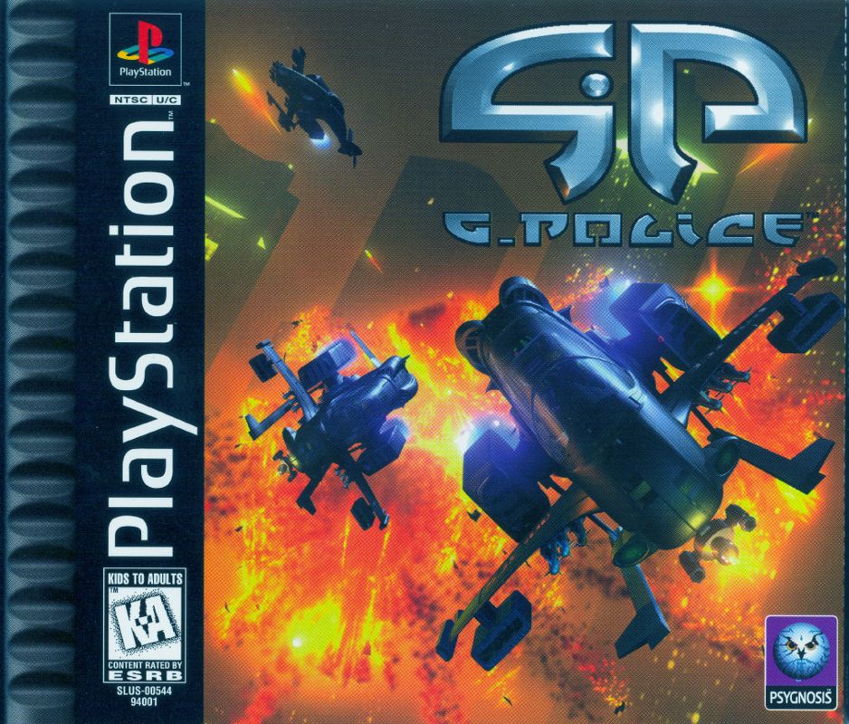 G-Police box art for Playstation