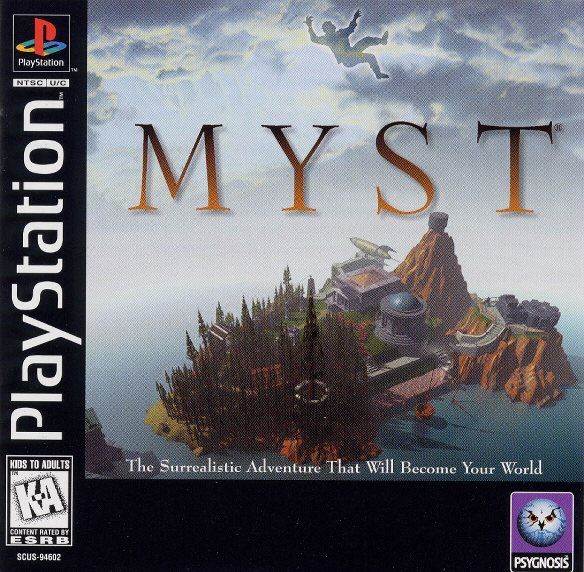 Myst box art for Playstation