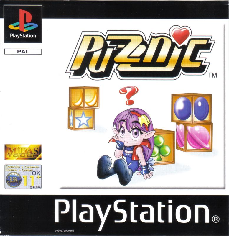 Puzznic box art for Playstation