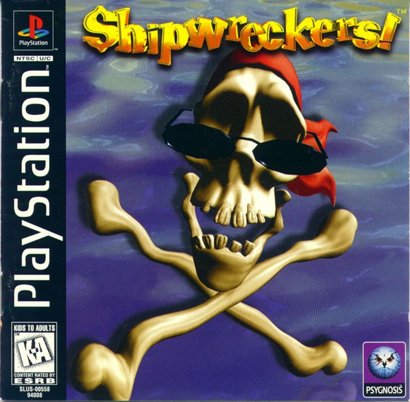 Shipwreckers box art for Playstation