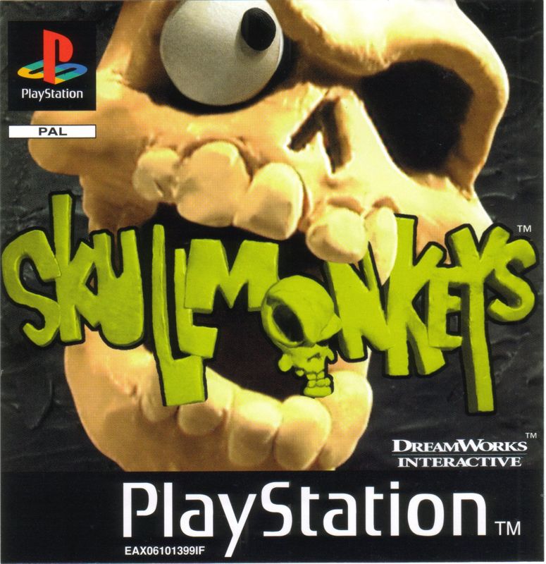 Skullmonkeys box art for Playstation