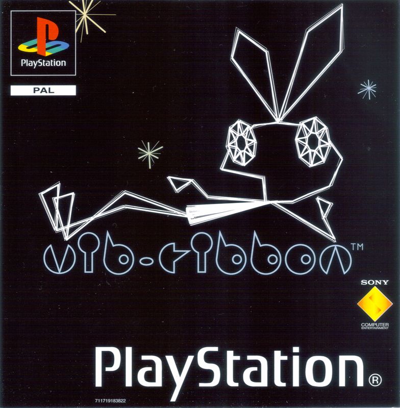 Vib-Ribbon box art for Playstation