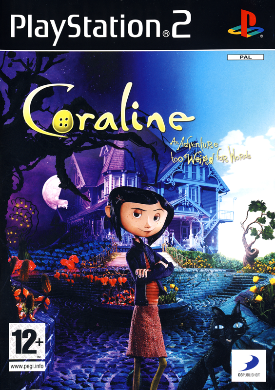 Coraline box art for Playstation 2