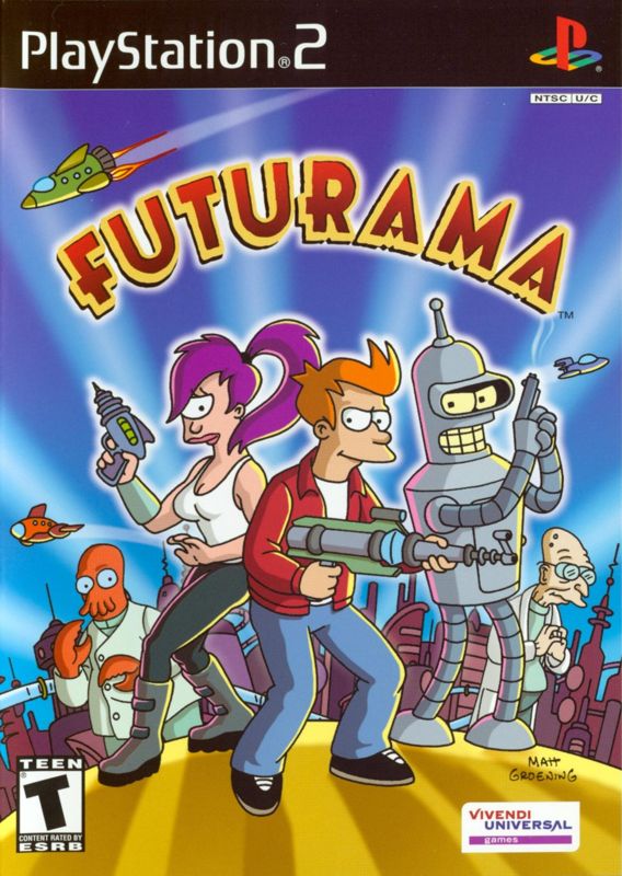 Futurama box art for Playstation 2