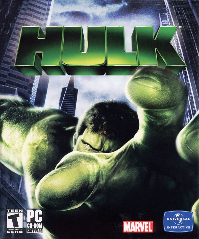 Hulk box art for Playstation 2