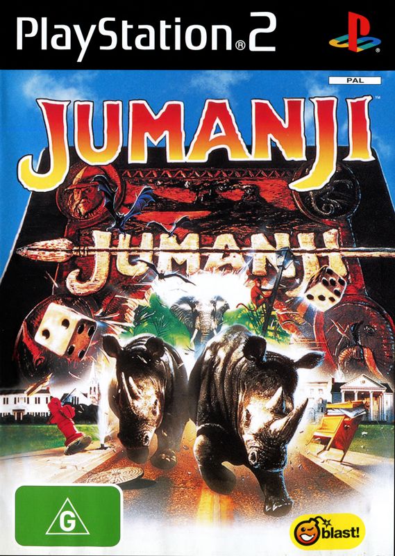 Jumanji box art for Playstation 2