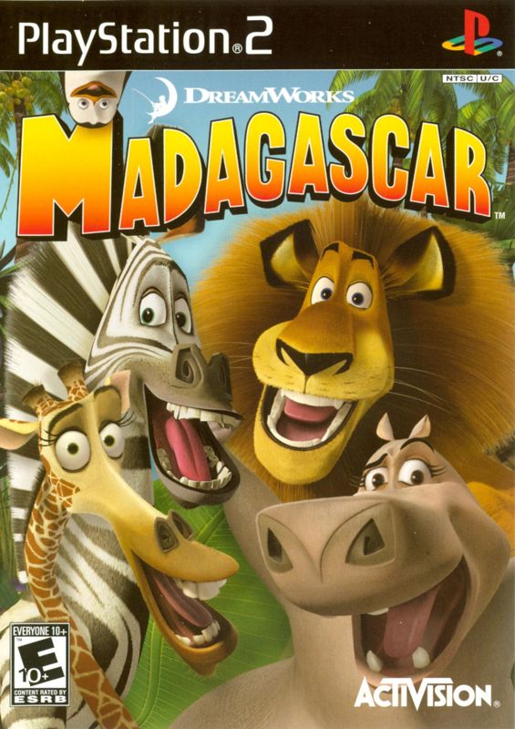 Madagascar box art for Playstation 2