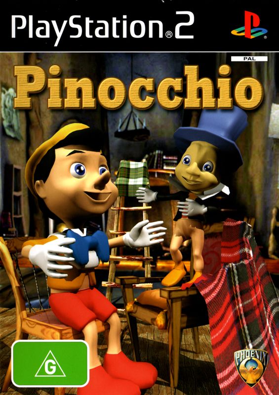 Pinocchio box art for Playstation 2